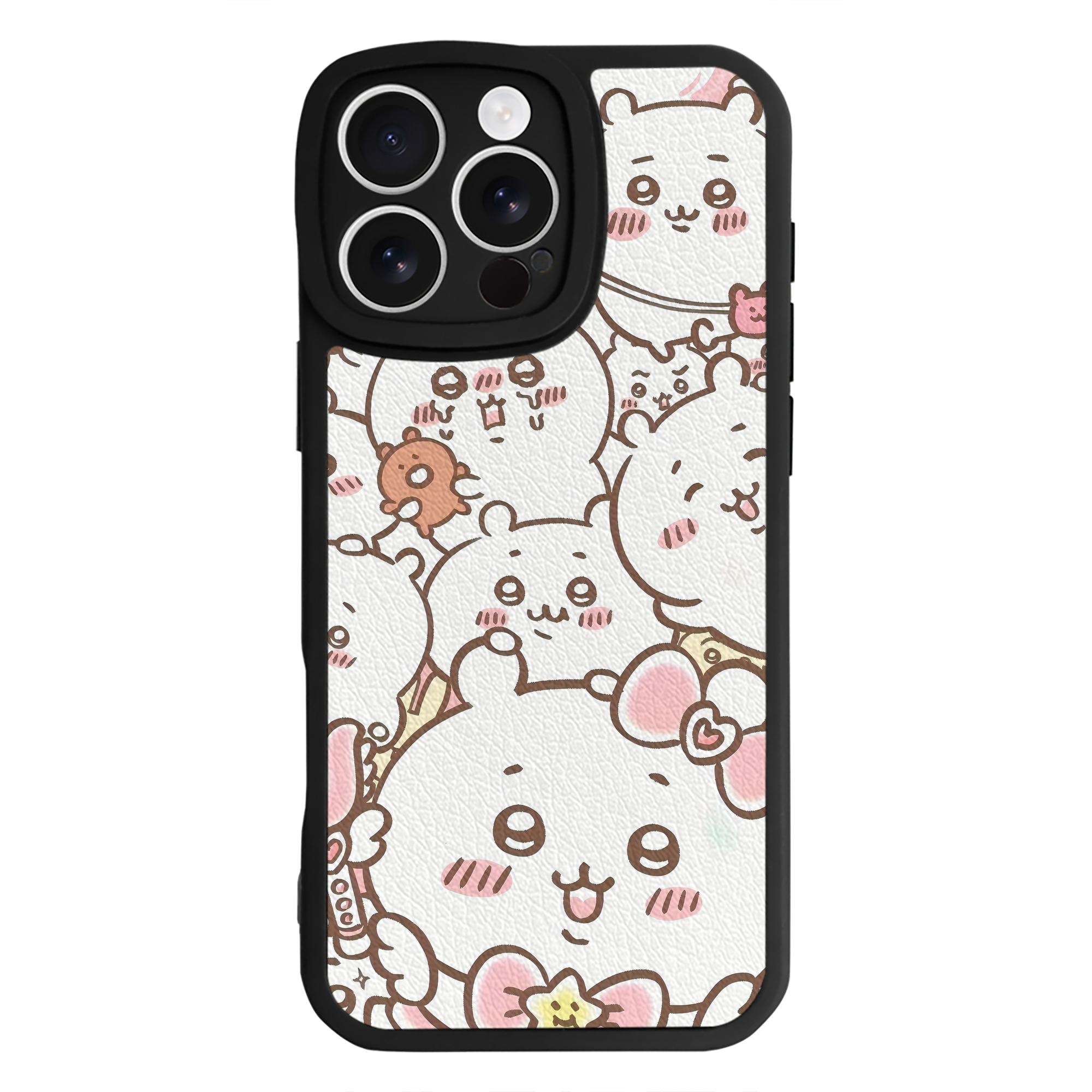 （画像用） ちいかわ Chii-kawa 【iPhone 16シリーズ対応】シリコンスマホケース（レザー調） 材質：シリコン